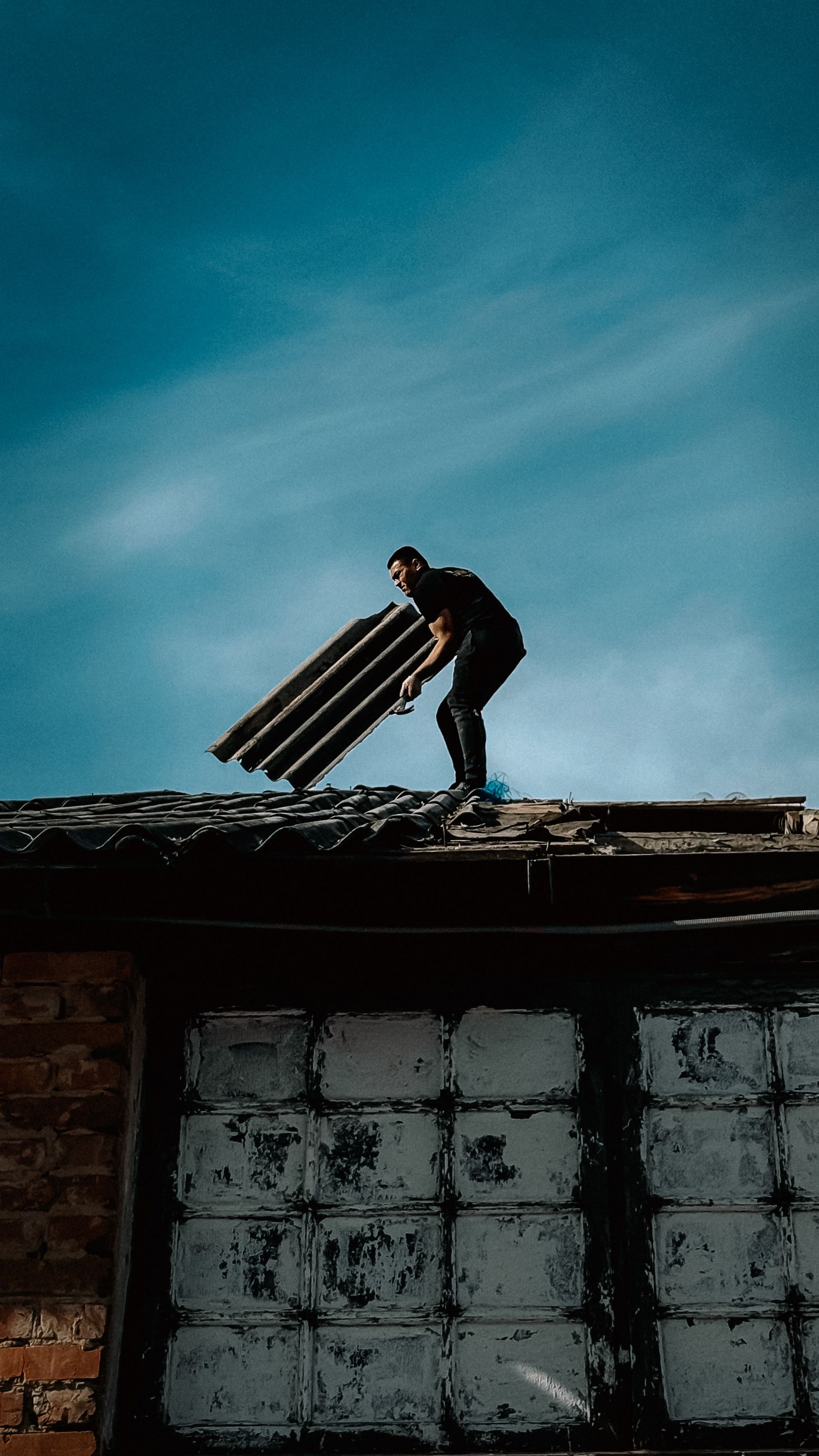 New roof installation