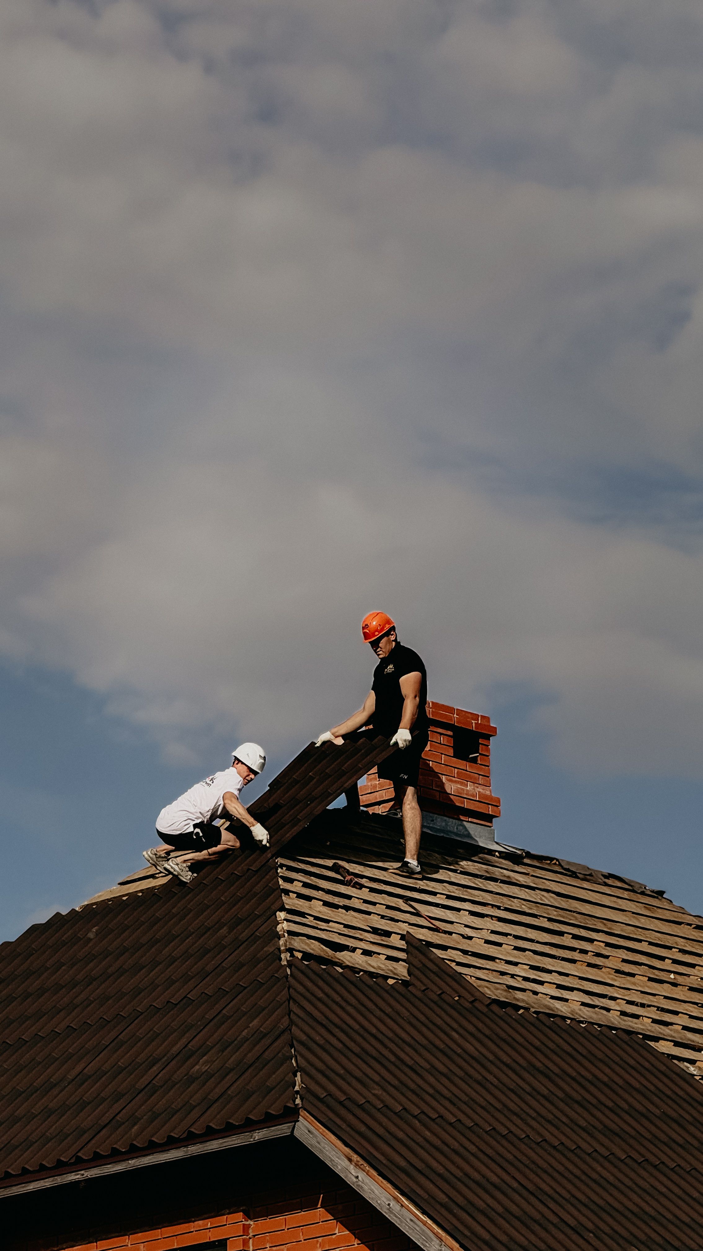 Professional roofing work